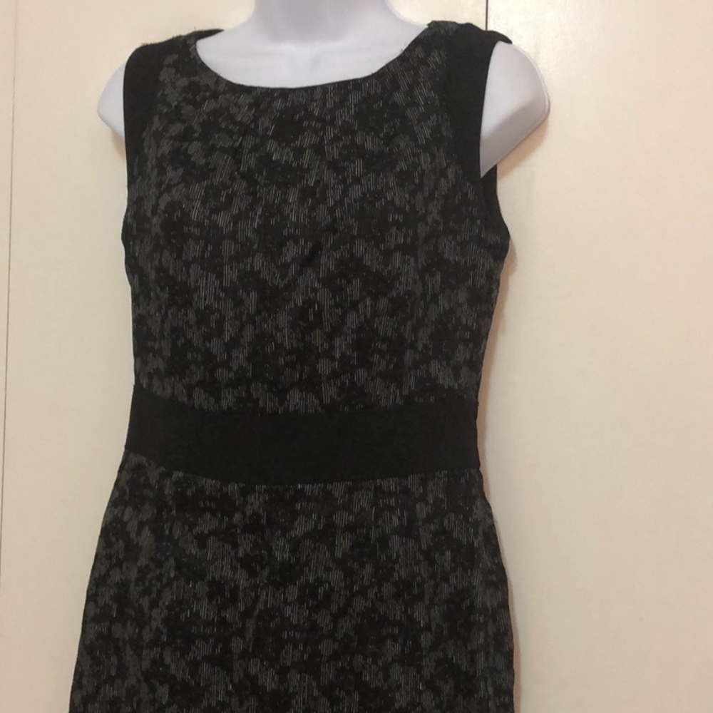 Classiques Entier Black/Gray Woven Linen Dress - Picture 2 of 7